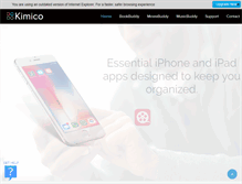 Tablet Screenshot of kimicoapps.com
